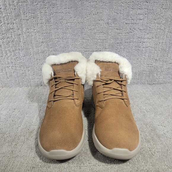 Skechers On The Go Joy Women's Size US 9.5 Chestnut Shearling Fur lined Boots. - Picture 2 of 8